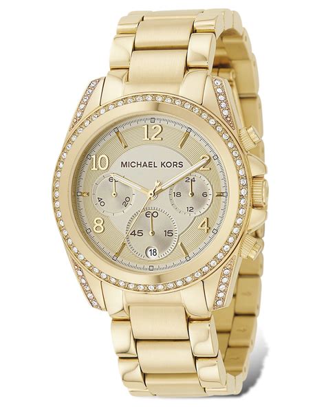 michael kors gold tone watch reviews|Michael Kors chronograph gold.